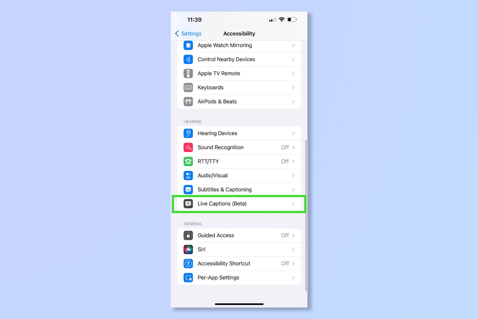 iOS 16 で音声とビデオにライブキャプションを取得する方法