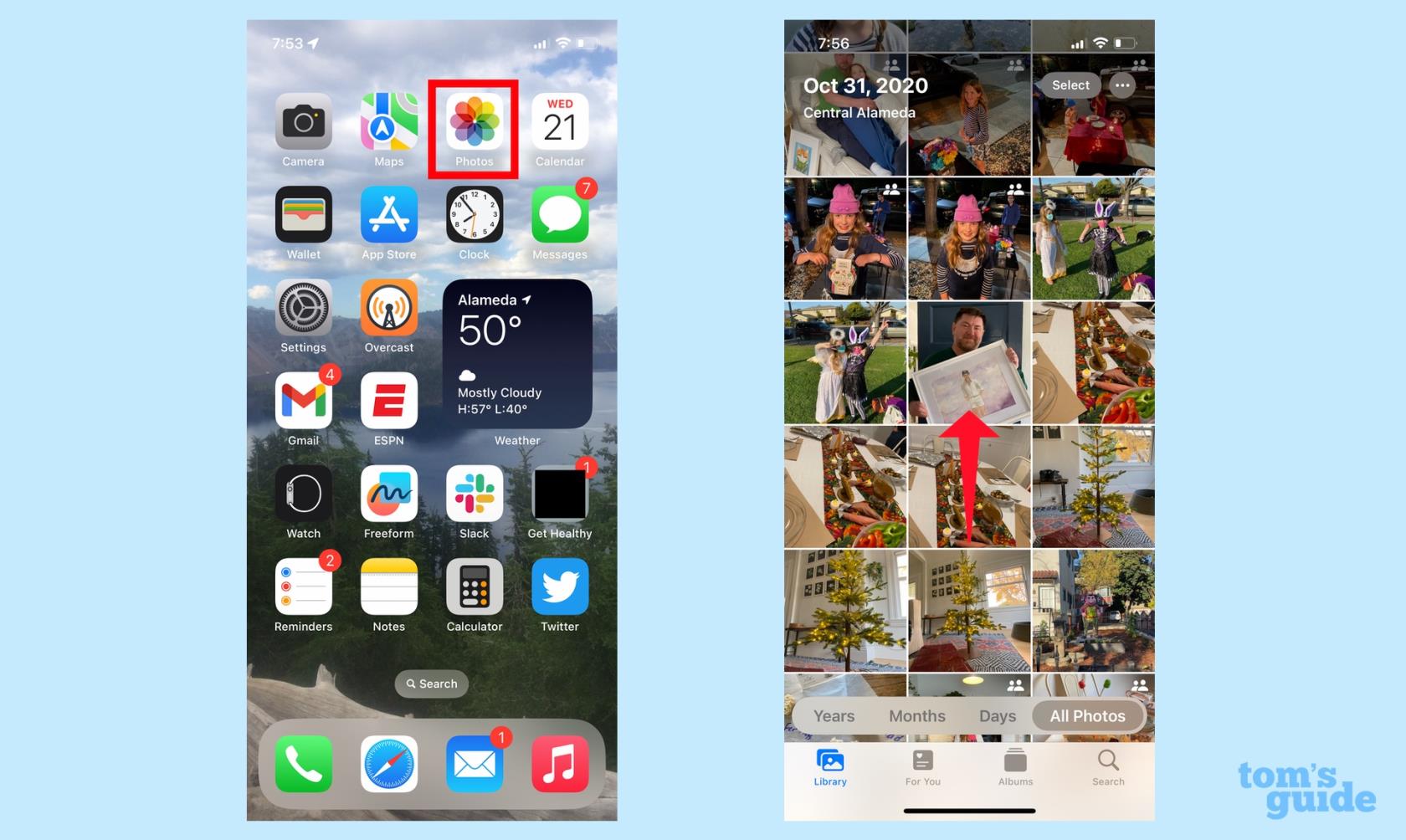iOS 16でiPhoneの写真を非表示にする方法