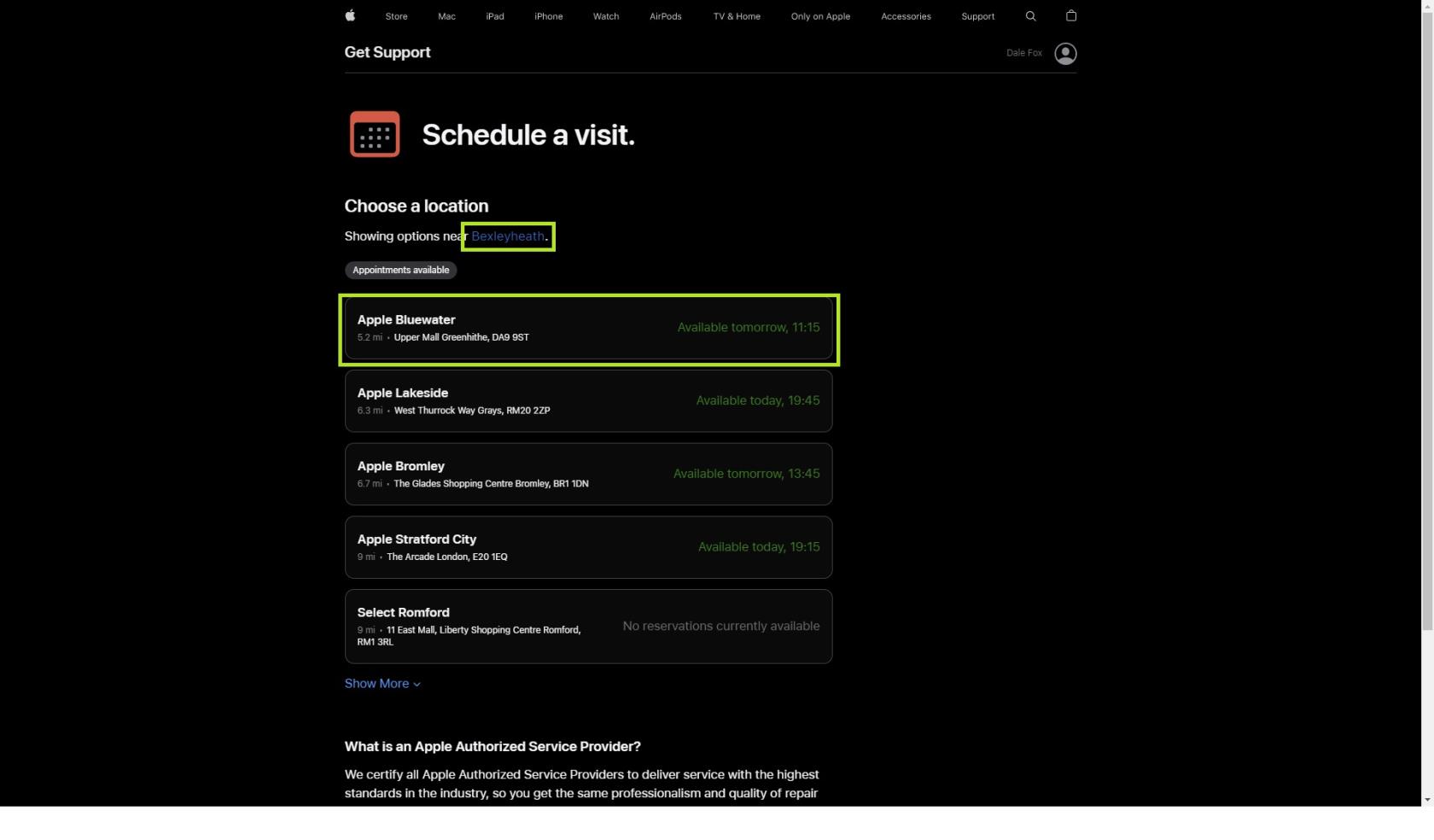 Apple StoreでGenius Barを予約する方法