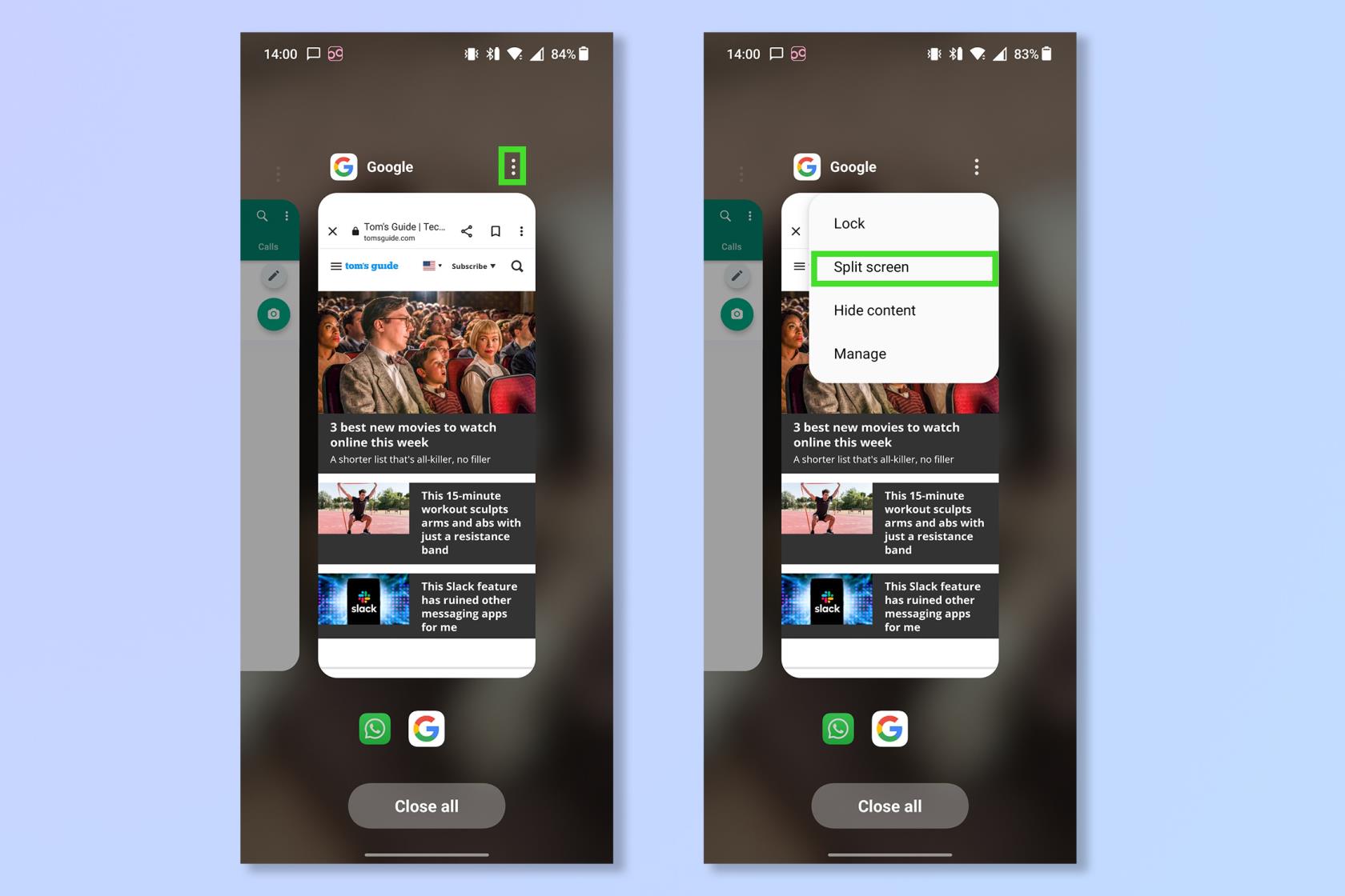 Androidで画面を分割する方法