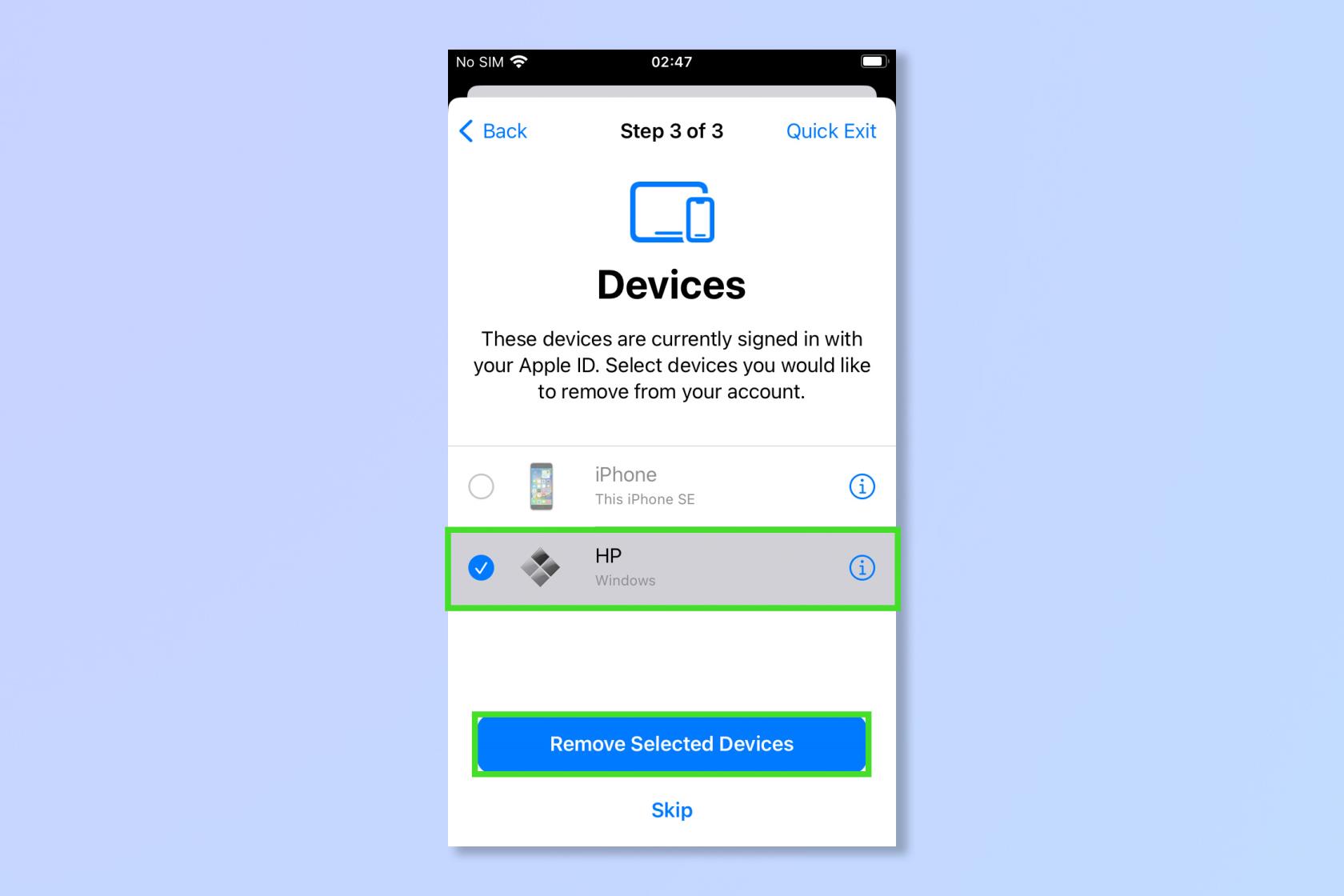 安全性チェックを使用して、有害なアプリ (および人々) を iPhone から即座に消去します