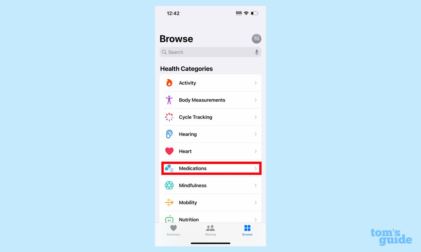 iOS 16 で iPhone に薬を設定する方法