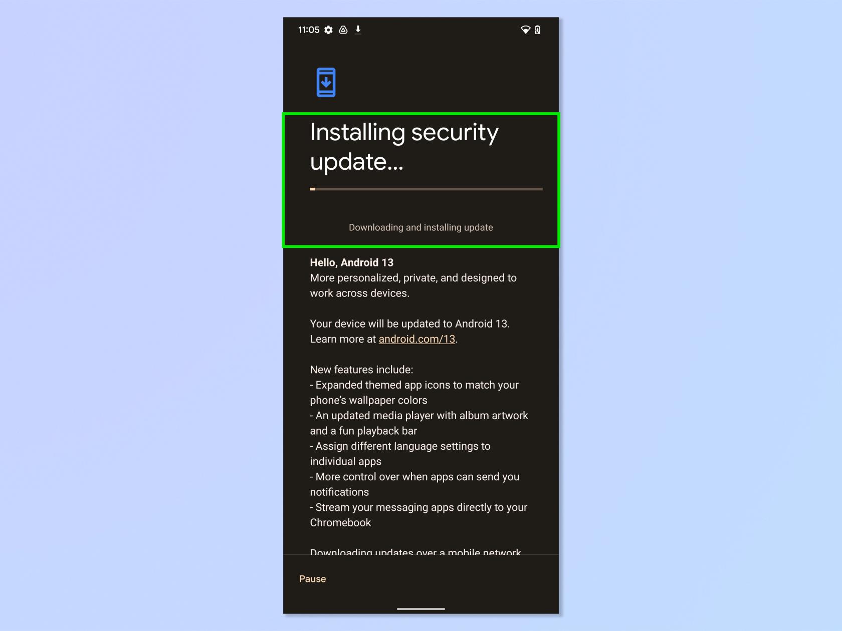 Androidをアップデートする方法