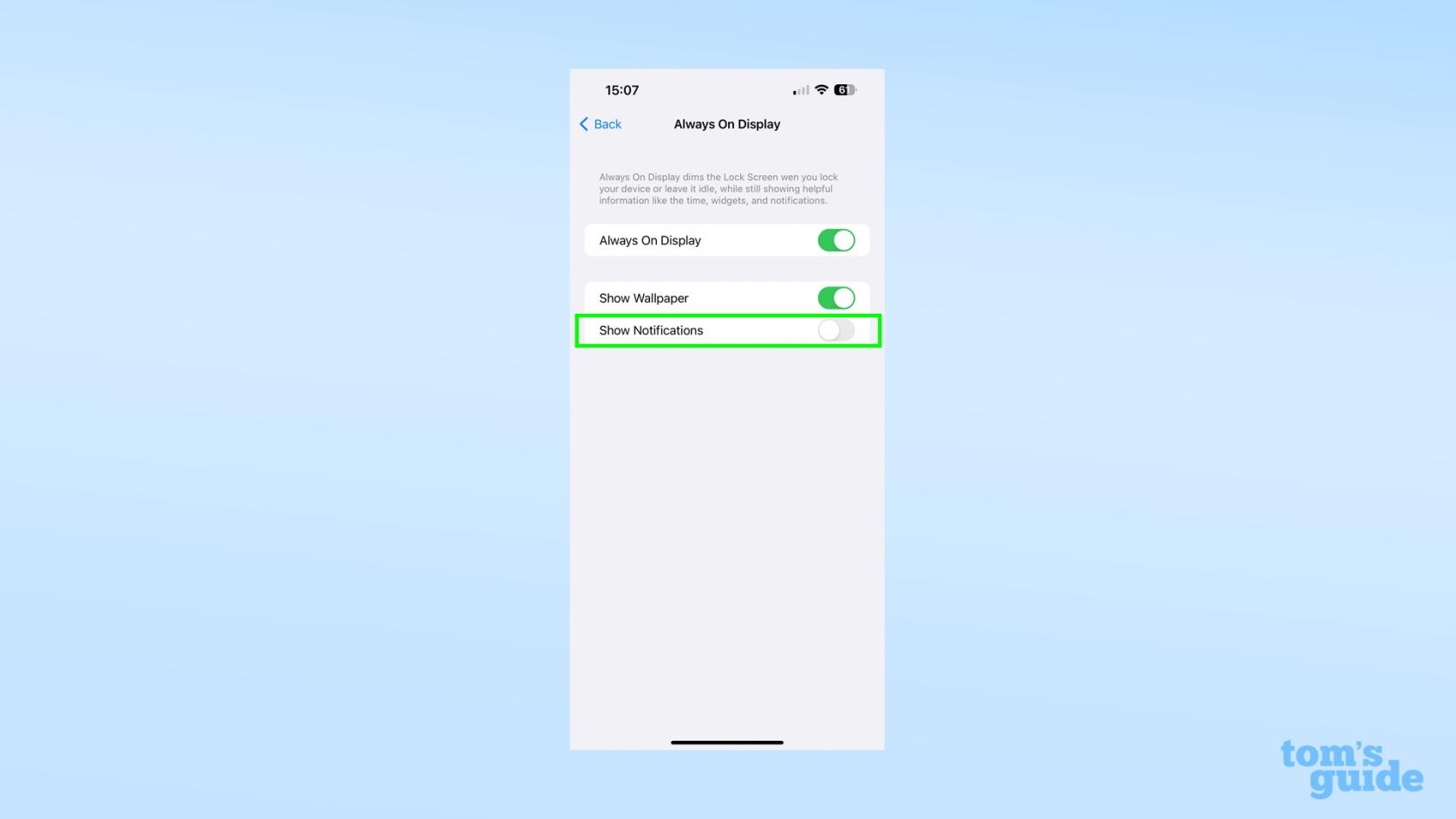 iPhone 14 Proの常時表示ディスプレイから壁紙を削除する方法