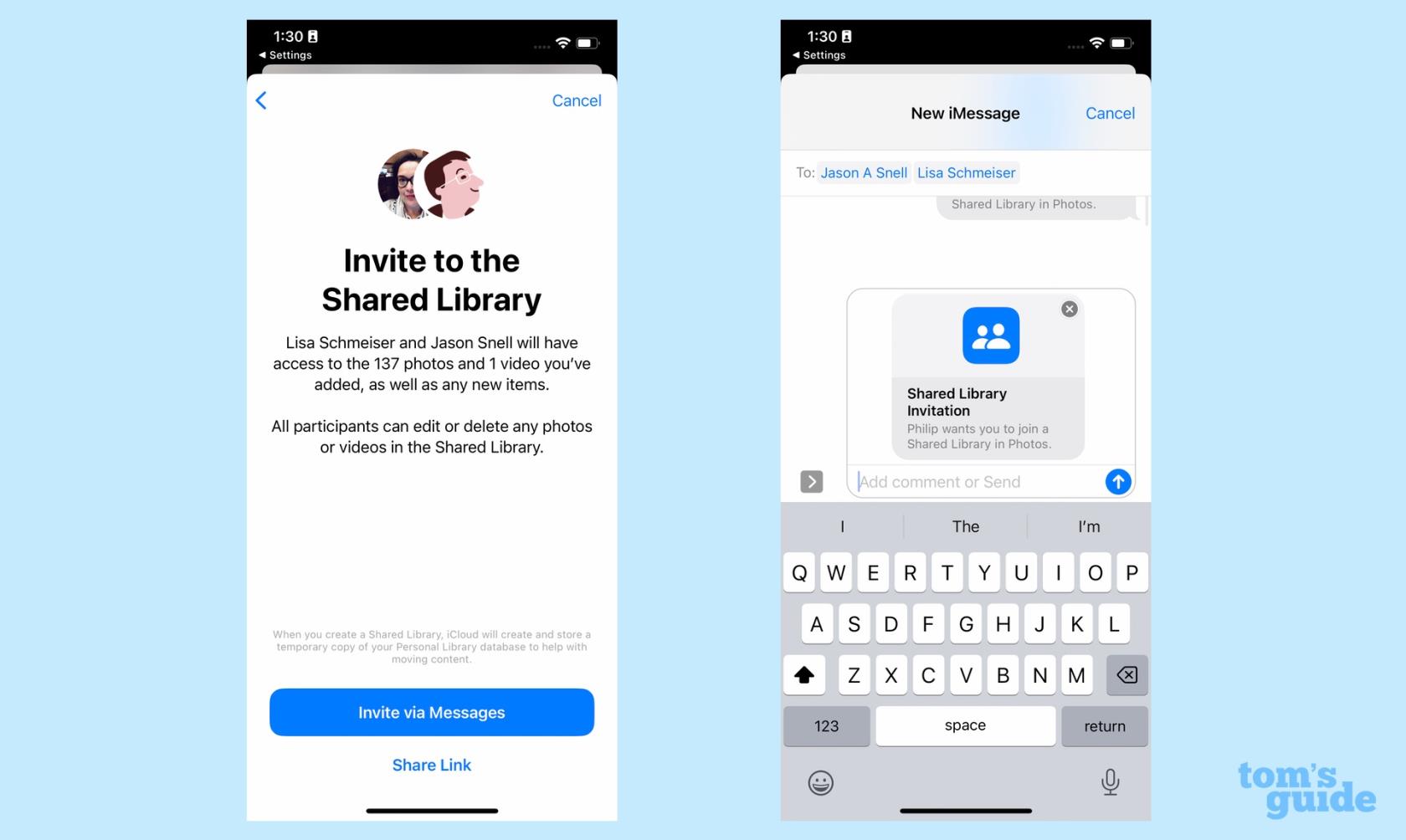 iCloud共有フォトライブラリを設定する方法