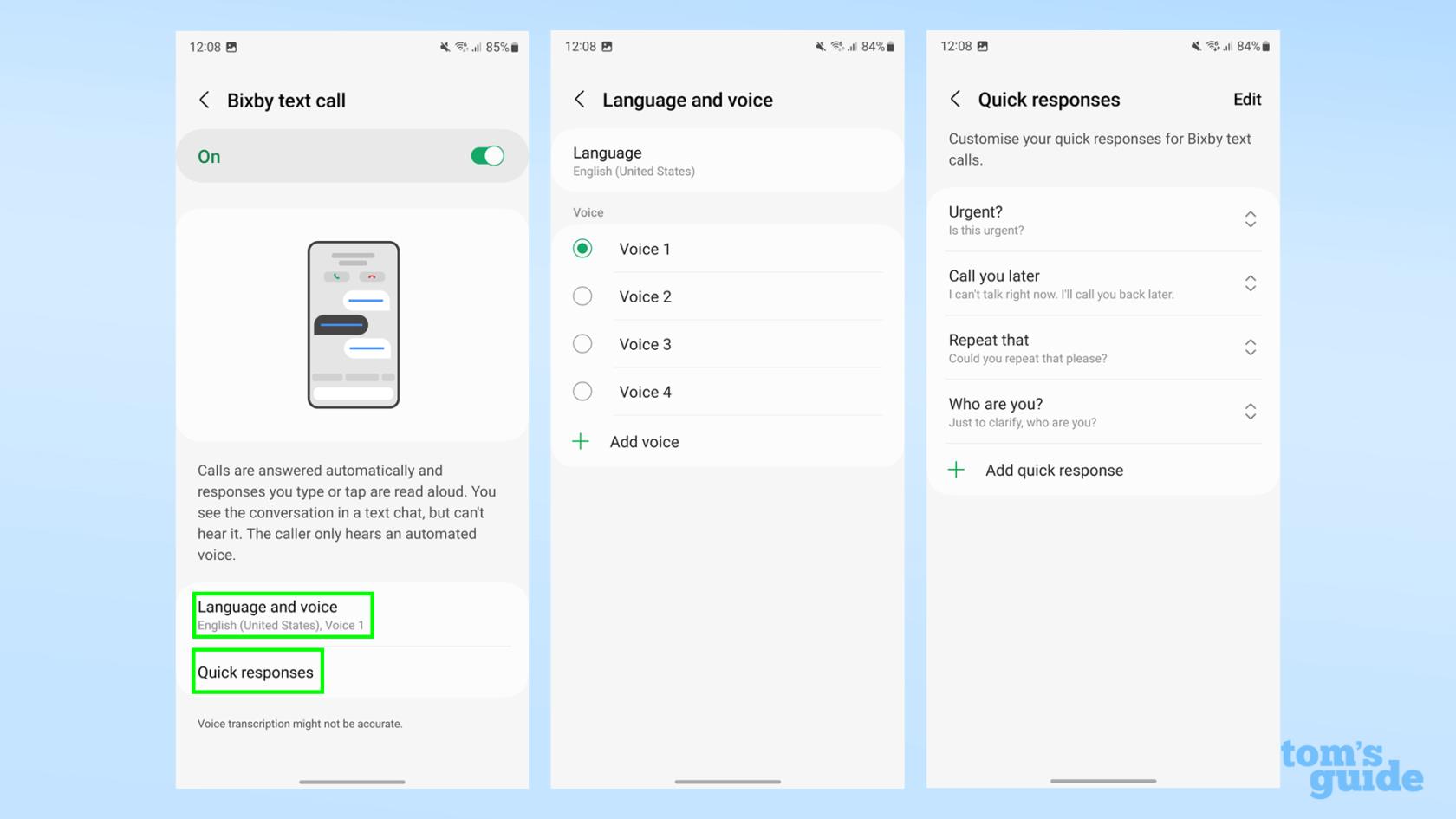 Samsung Galaxy S23 で Bixby テキスト通話を使用する方法