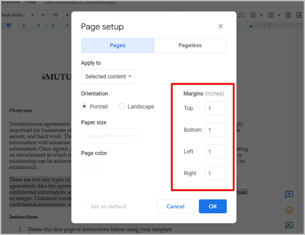 Google ドキュメントの余白を変更する 3 つの方法