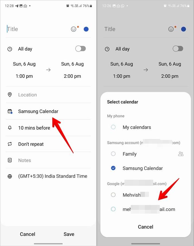 Samsung カレンダーを Google カレンダーに、またはその逆に同期する方法