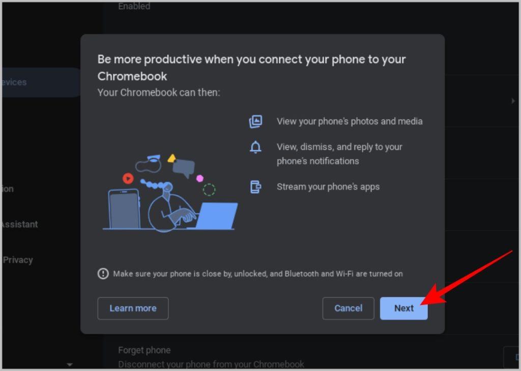 Android Phone から Chromebook にアプリをストリーミングする方法