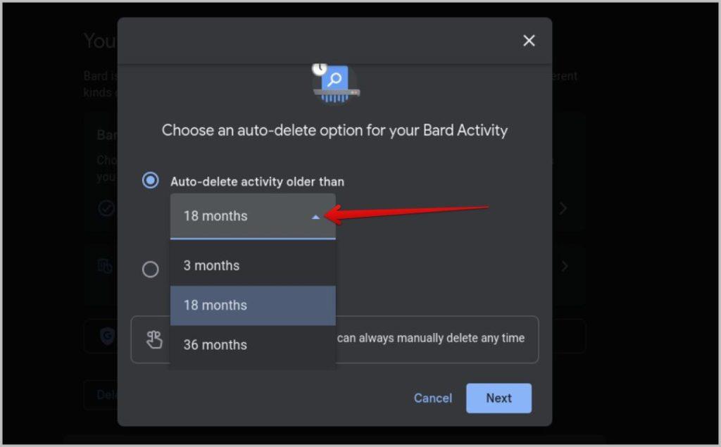 Google Bard の会話を削除する方法