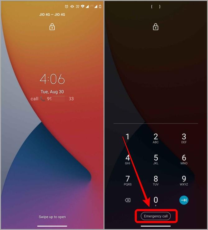 Androidのロック画面に緊急連絡先を追加してアクセスする方法