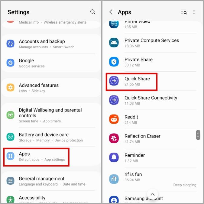 Samsung Galaxy スマートフォンでクイック共有が機能しない問題を解決する 7 つの方法