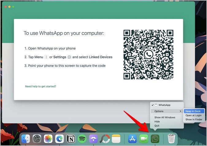 WhatsAppアプリのアイコンをホーム画面に置く方法
