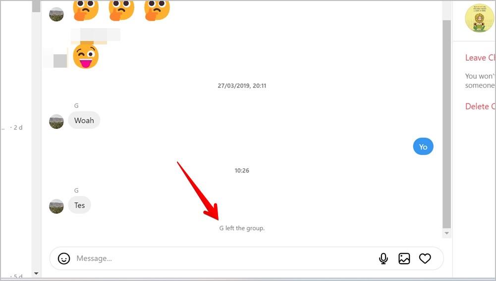 Instagram グループチャットから誰かを退出、削除、または削除する方法