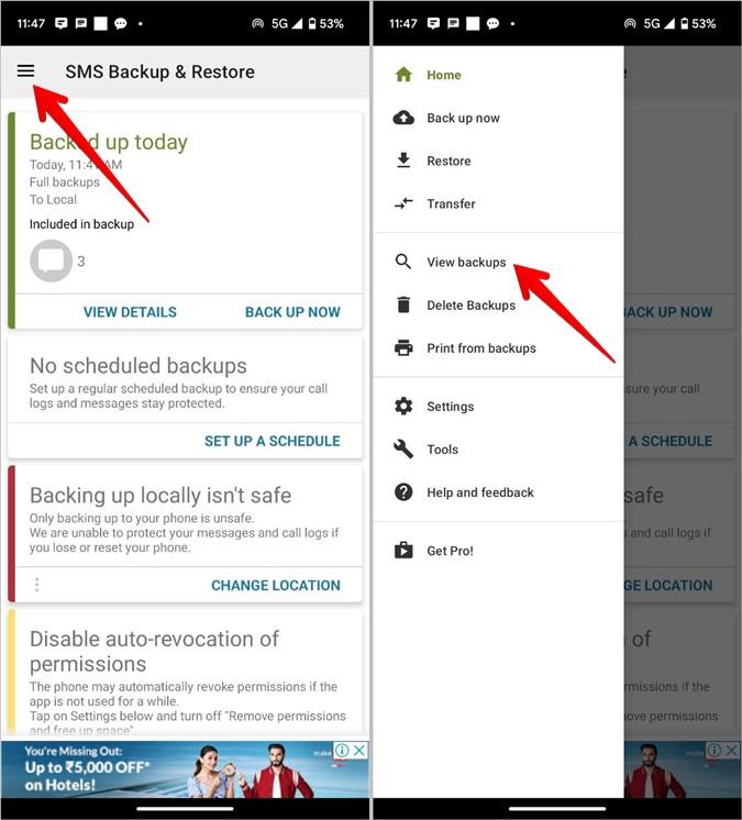 Android から SMS テキスト メッセージを印刷する 4 つの方法