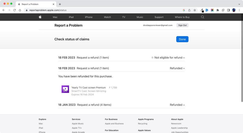 App Store および iTunes での購入の払い戻しを受ける方法