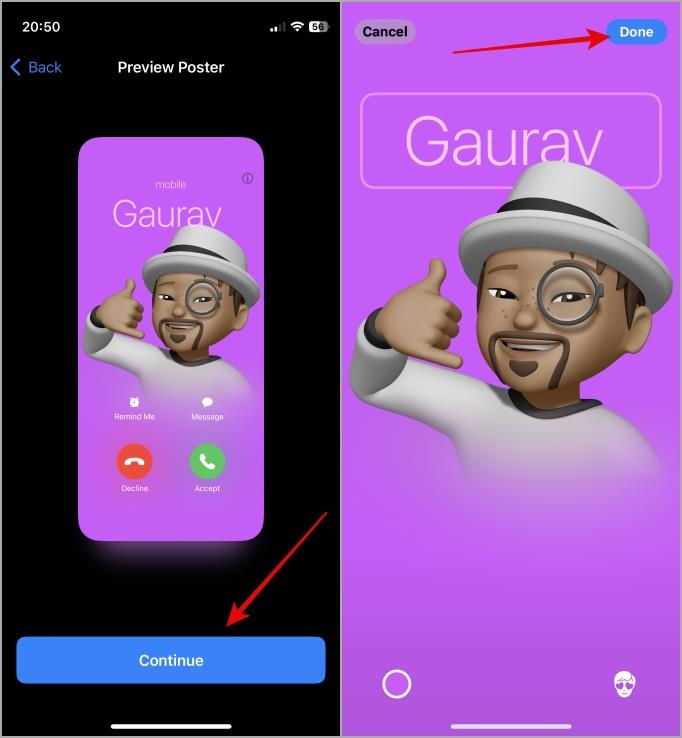 iPhone で連絡先の写真とポスターを有効にして設定する方法