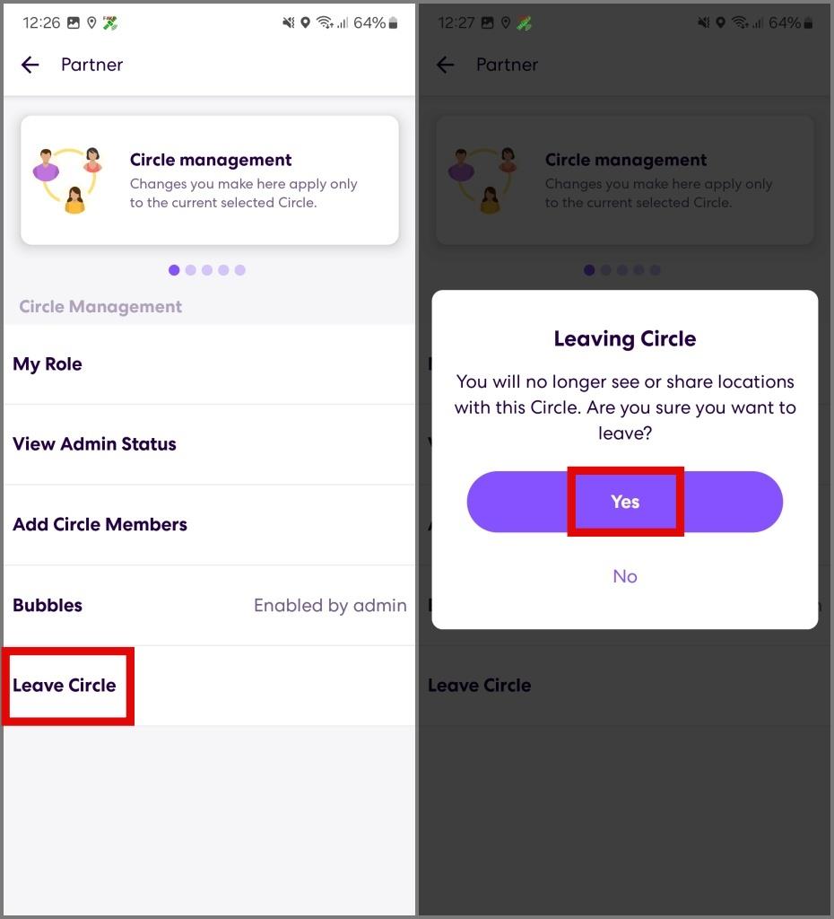 Life360 サークルを退会する方法