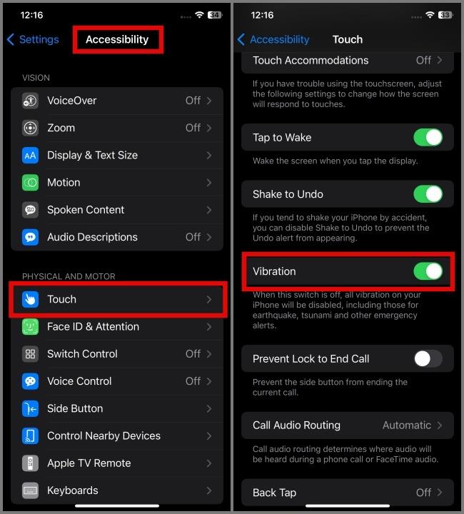 iPhoneをサイレントモードで振動させる方法