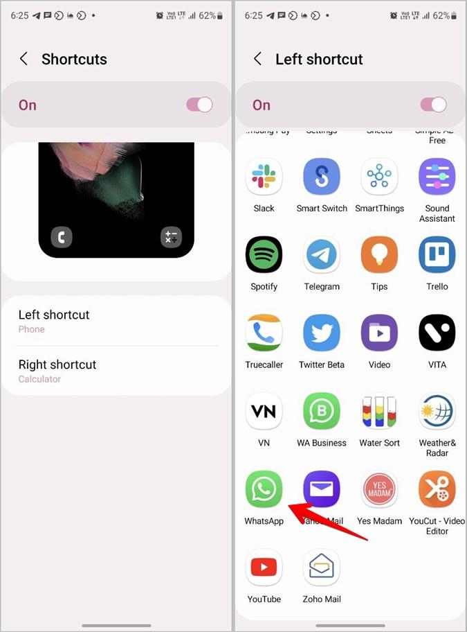 WhatsAppアプリのアイコンをホーム画面に置く方法