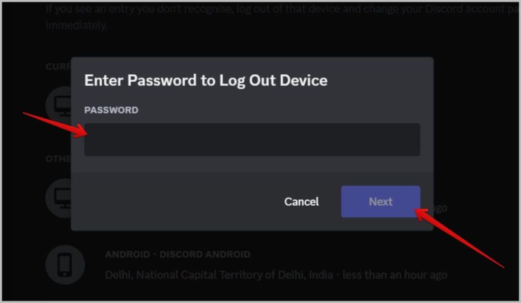 すべてのデバイスで Discord からサインアウトする方法
