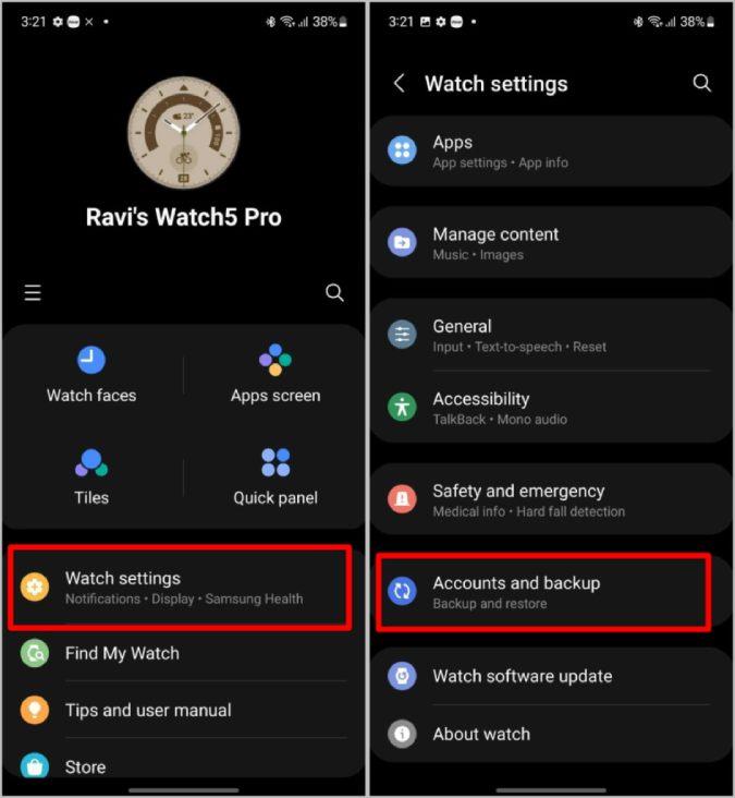 Samsung Galaxy Watch をバックアップ、リセット、復元する方法