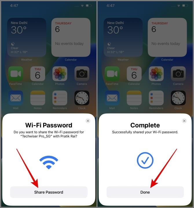 iPhoneからWi-Fiパスワードを共有する方法