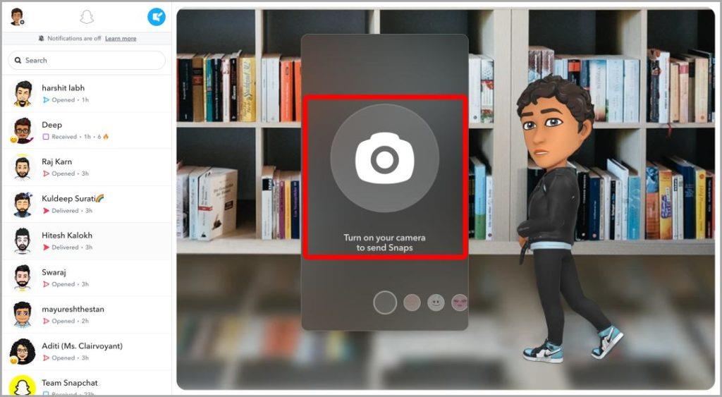 Web で Snapchat を使用する方法 (PC および Mac)