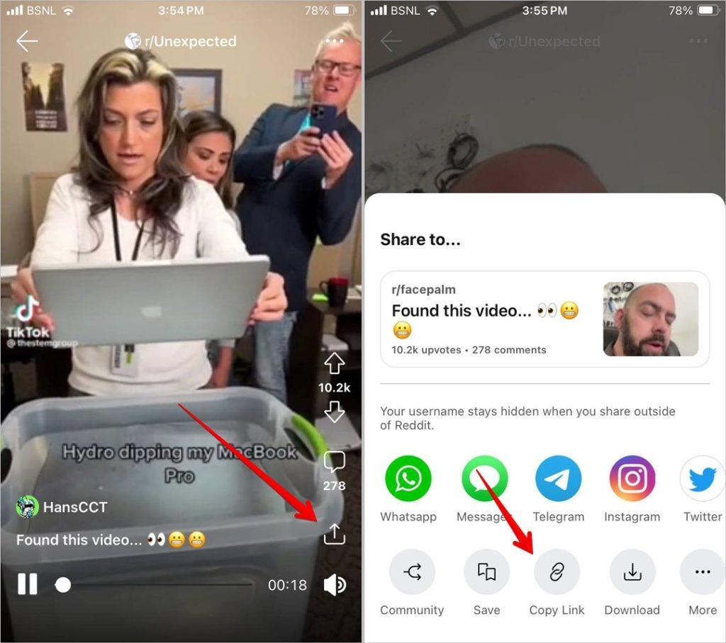 iPhoneでRedditビデオを音声付きでダウンロードする方法