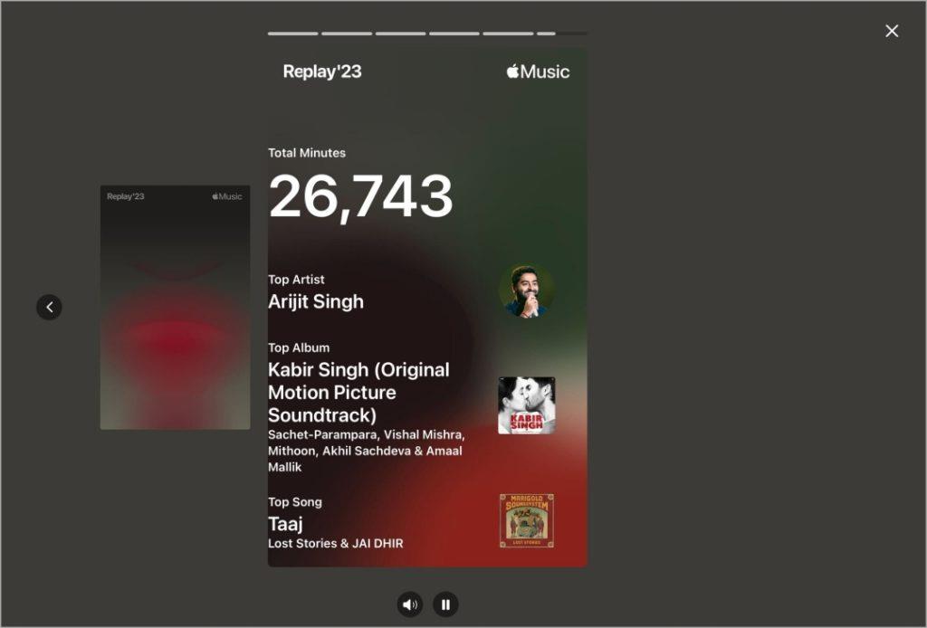 Apple Music リプレイを見つけて共有する方法