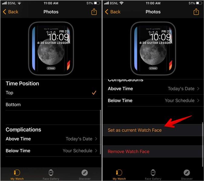 Apple Watch Faceに複数の写真を配置する方法