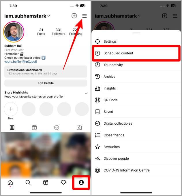 Instagramアプリで投稿とリールを無料でスケジュールする方法