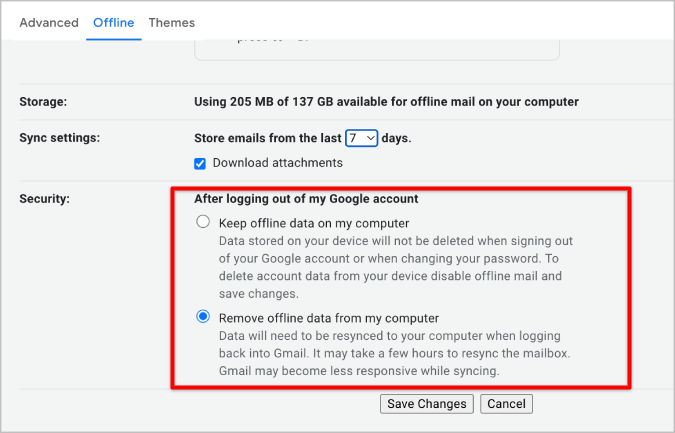 デスクトップで Gmail をオフラインで使用する方法