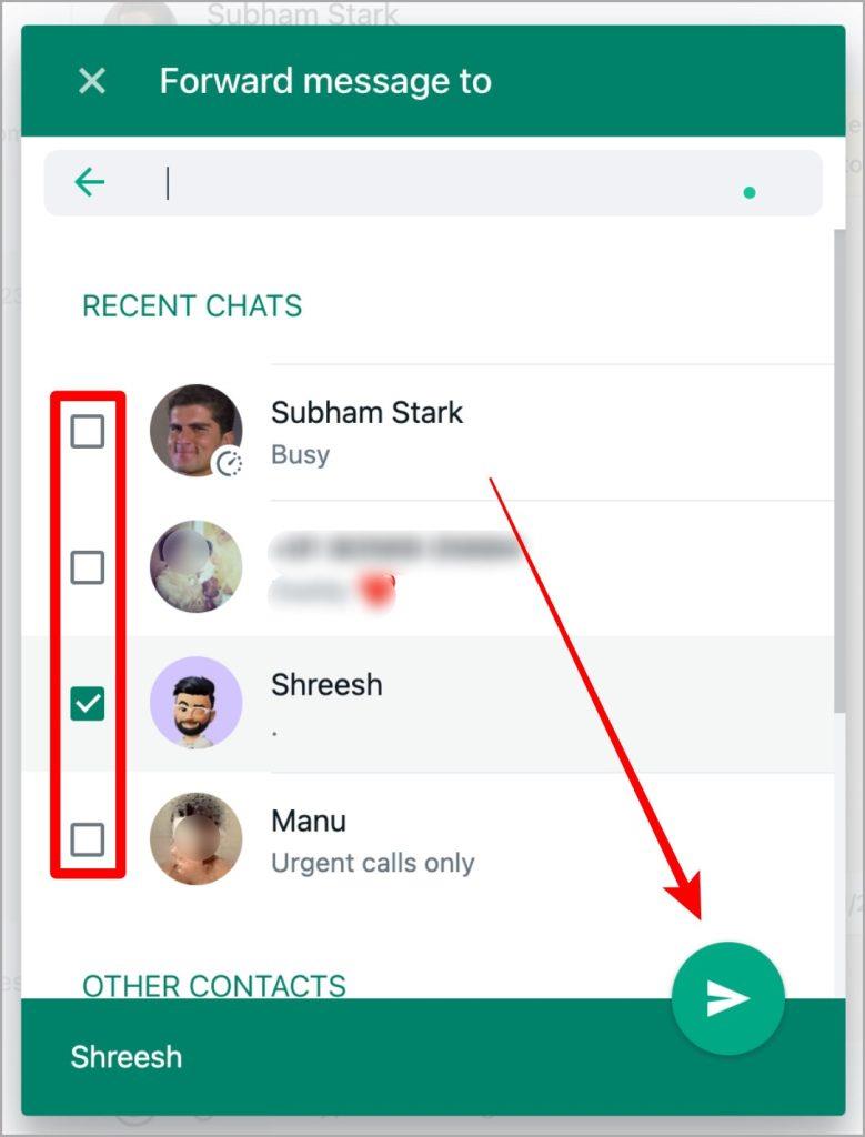 WhatsApp Web およびモバイル上のスター付きメッセージはどこにありますか