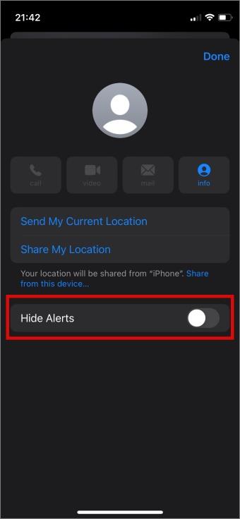 iPhone のメッセージで誰かをミュートするとどうなるか