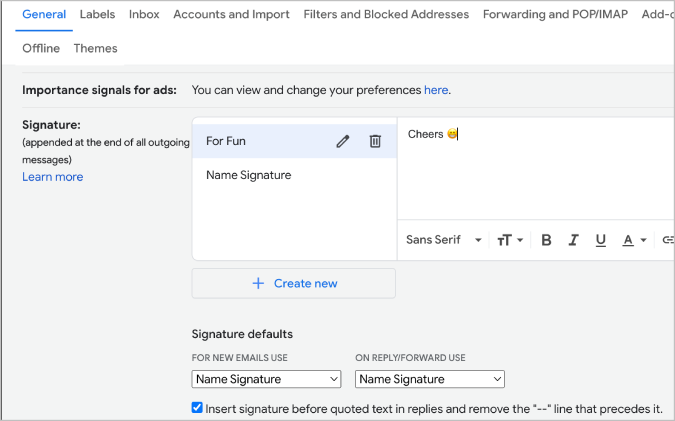 ウェブ、Android、iOS の Gmail に署名を追加する方法