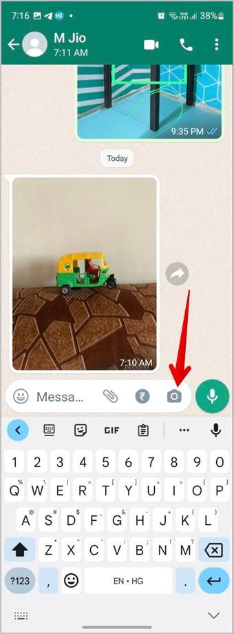 WhatsAppの写真に矢印または円を追加する方法