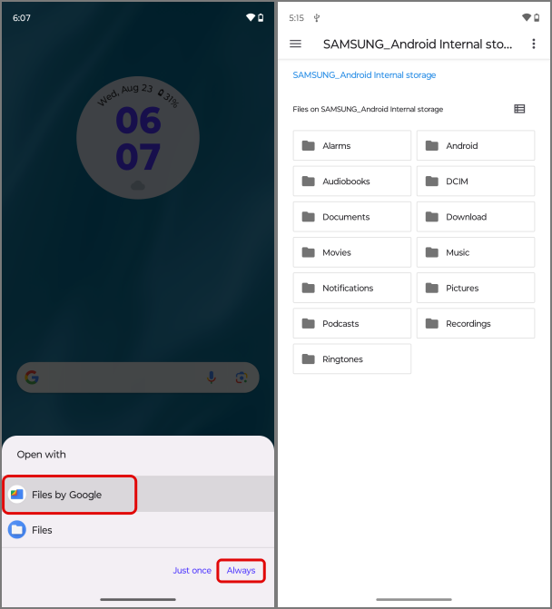 2 台の Android 間でファイルを共有する方法 (無線と有線)