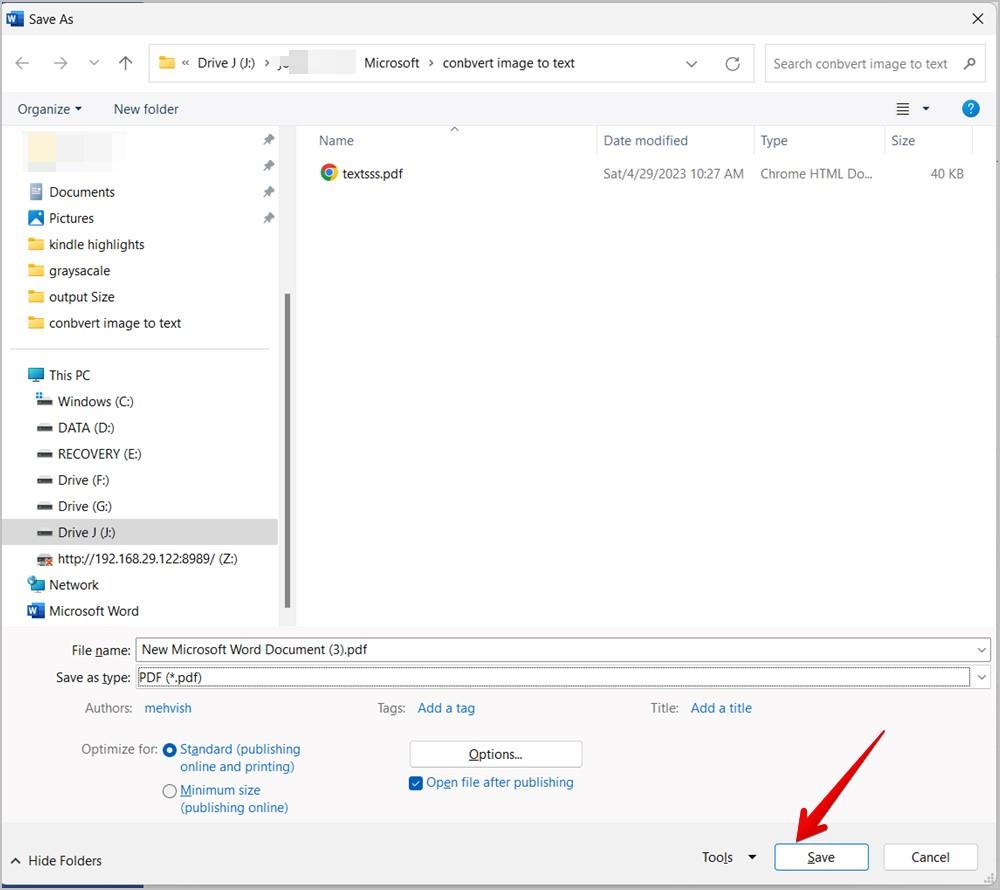 PCのWordで画像をテキストに変換する方法