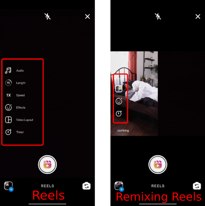 リミックスを使用して Instagram リールで TikTok スタイルのデュエットを作成する方法