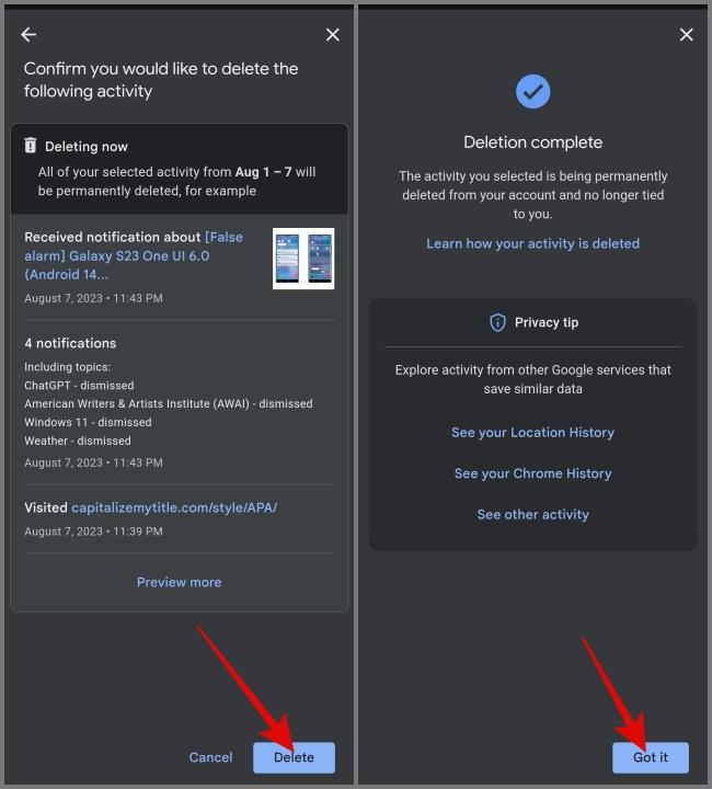 すべての Google アクティビティにアクセスして削除する方法
