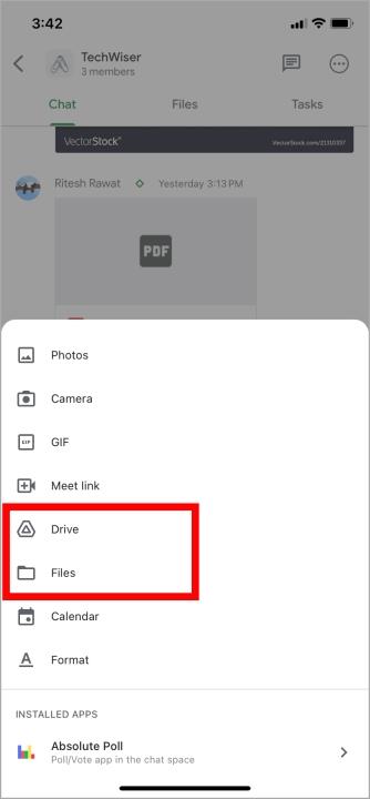 モバイルで Google Chat にスペースを作成する方法