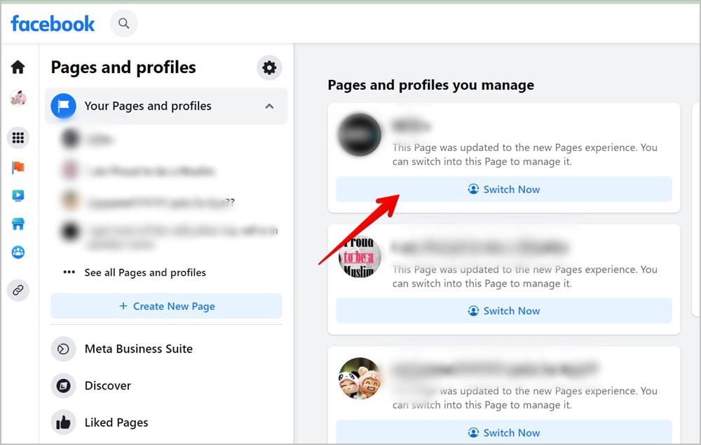 Facebook ページとプロフィールの間、またはその逆に切り替える方法