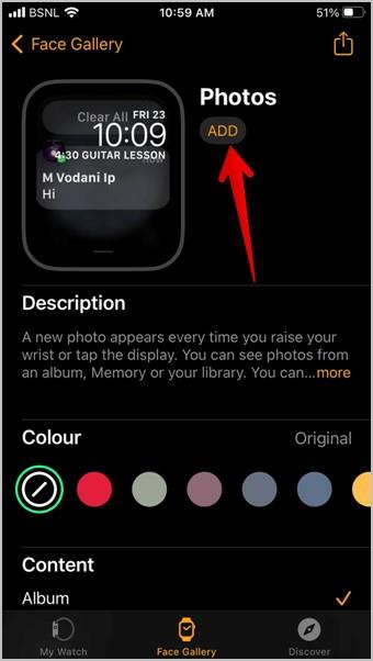 Apple Watch Faceに複数の写真を配置する方法
