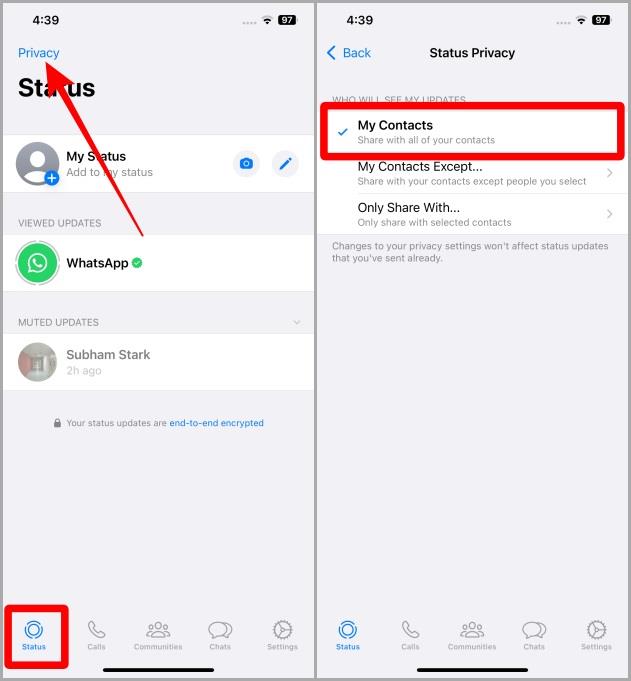 モバイルで Whatsapp ステータスにビューが表示されない場合の 5 つの最適な修正方法