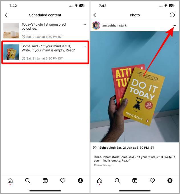Instagramアプリで投稿とリールを無料でスケジュールする方法