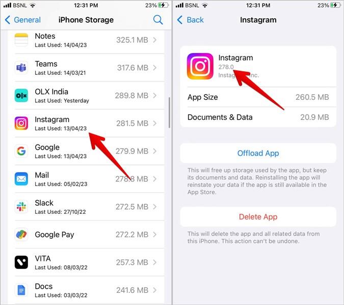 iPhoneまたはAndroidでInstagramアプリのバージョンを確認し、最新バージョンを見つける方法