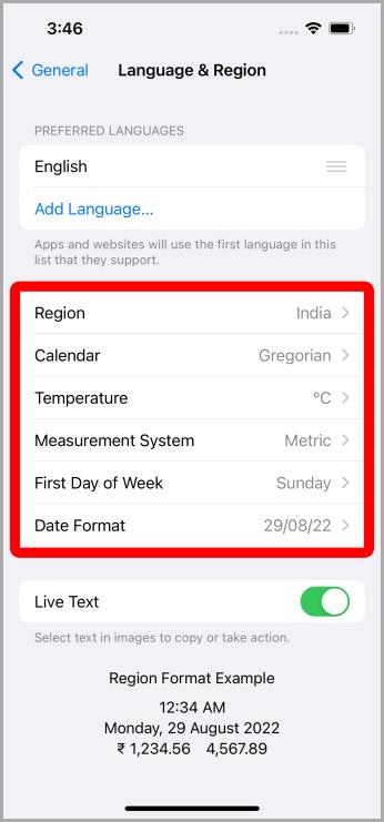iPhoneで日付と時刻の形式を変更する方法