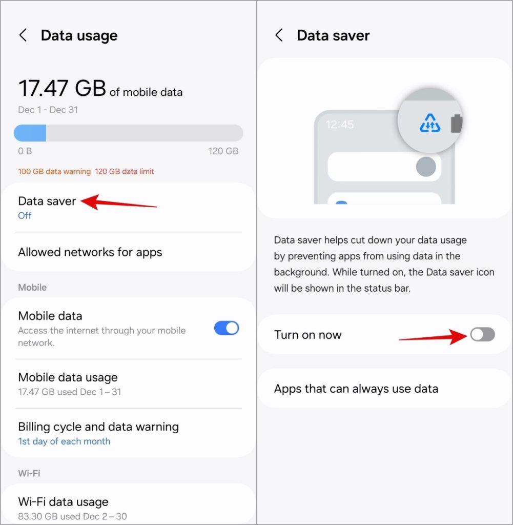 Samsung Galaxy Phone のインターネット速度が遅い場合の 8 つの修正方法