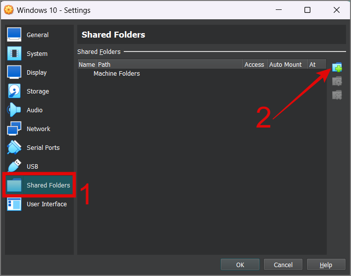 VirtualBoxで共有フォルダーを作成する方法